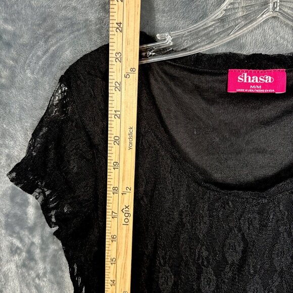 Shasta Blouse Woman’s Top Black Size Medium - Picture 5 of 7